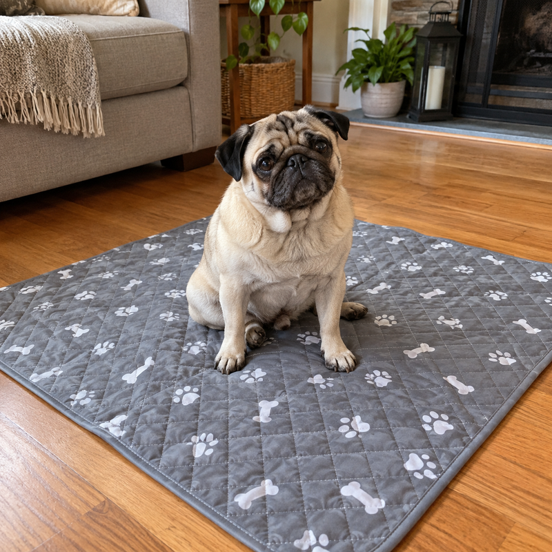 Pug on the pad